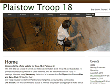 Tablet Screenshot of plaistowtroop18.org